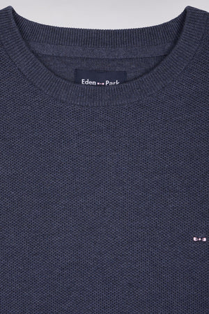Eden Park Denim Blue Crew E26MAIPU0002 blf21