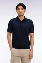 Eden Park Knitted Polo Navy E26MAIPU0004 blf