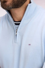 Load image into Gallery viewer, Eden Park Sky Blue Zip Knit e26maipu0006 BLC25
