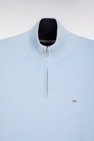 Eden Park Sky Blue Zip Knit e26maipu0006 BLC25