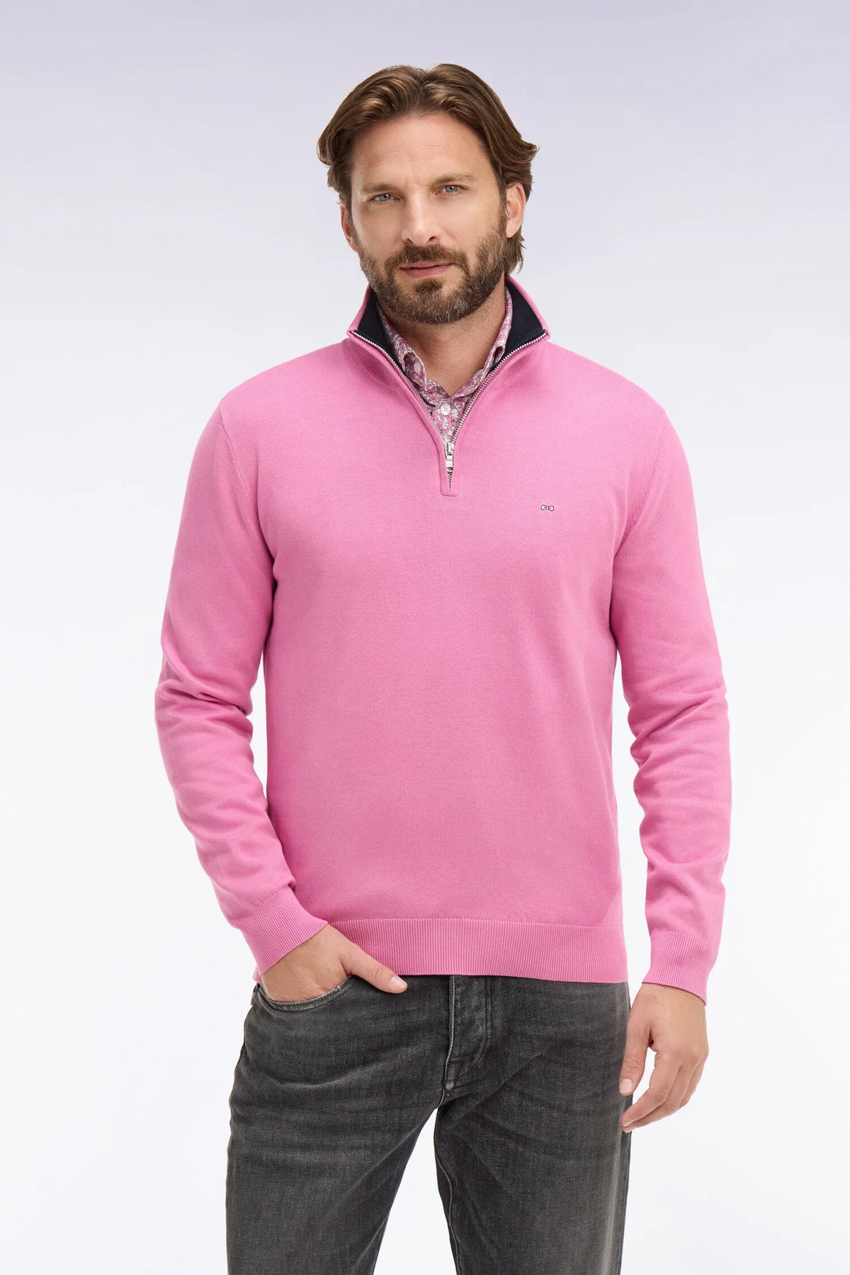 Eden Park Pink Zip Knit e26maipu0006 rom28