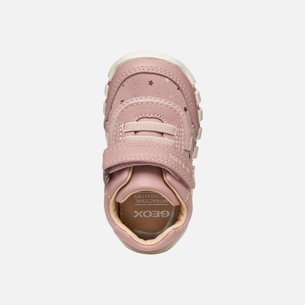 Geox Rose Pink Girls Trainers B5658B
