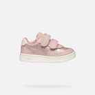Geox Light Rose Pink Girls Trainers B555MA