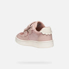 Geox Light Rose Pink Girls Trainers B555MA