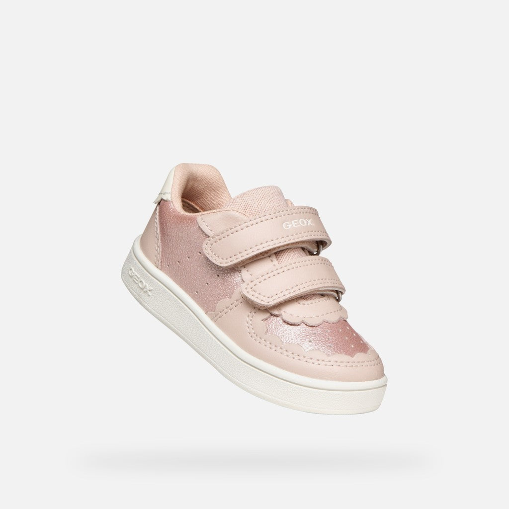 Geox Light Rose Pink Girls Trainers B555MA