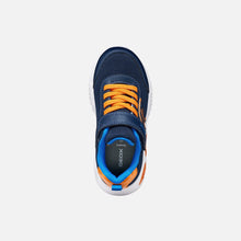 Load image into Gallery viewer, Geox Navy Orange Boys Trainers J45DZC