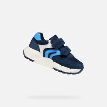 Load image into Gallery viewer, Geox Navy Azure Boys Trainers B656GC