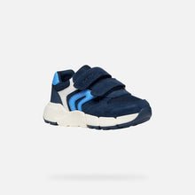 Load image into Gallery viewer, Geox Navy Azure Boys Trainers B656GC