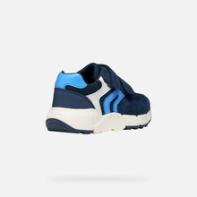 Load image into Gallery viewer, Geox Navy Azure Boys Trainers B656GC