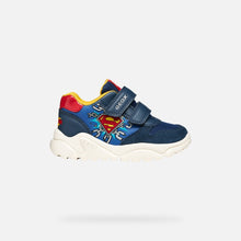 Load image into Gallery viewer, Geox Superman Boys Navy Trainers B655RB