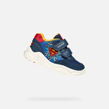 Load image into Gallery viewer, Geox Superman Boys Navy Trainers B655RB