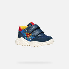 Load image into Gallery viewer, Geox Superman Boys Navy Trainers B655RB
