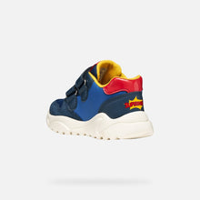 Load image into Gallery viewer, Geox Superman Boys Navy Trainers B655RB