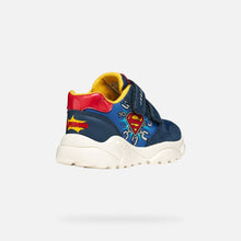 Load image into Gallery viewer, Geox Superman Boys Navy Trainers B655RB