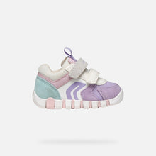 Load image into Gallery viewer, Geox White Lavender Trainers B3558C