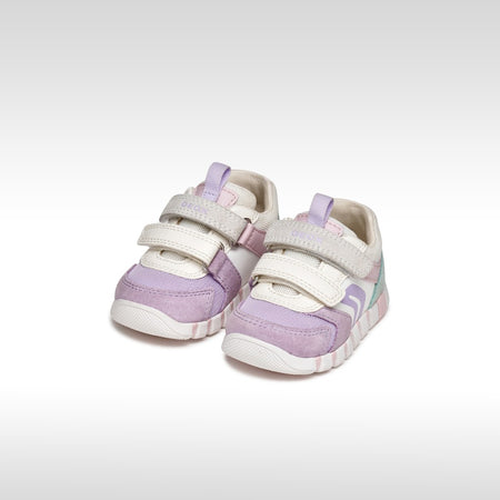 Geox White Lavender Trainers B3558C