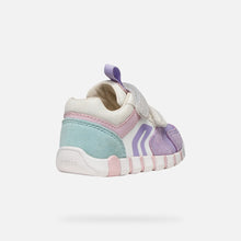 Load image into Gallery viewer, Geox White Lavender Trainers B3558C