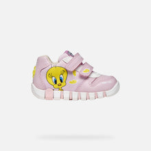 Load image into Gallery viewer, Geox Girls Pink Looney Tunes Trainers B6558B