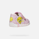 Geox Girls Pink Looney Tunes Trainers B6558B