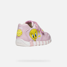Load image into Gallery viewer, Geox Girls Pink Looney Tunes Trainers B6558B