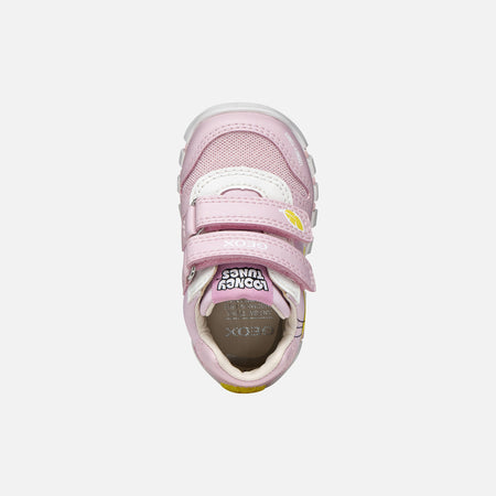Geox Girls Pink Looney Tunes Trainers B6558B