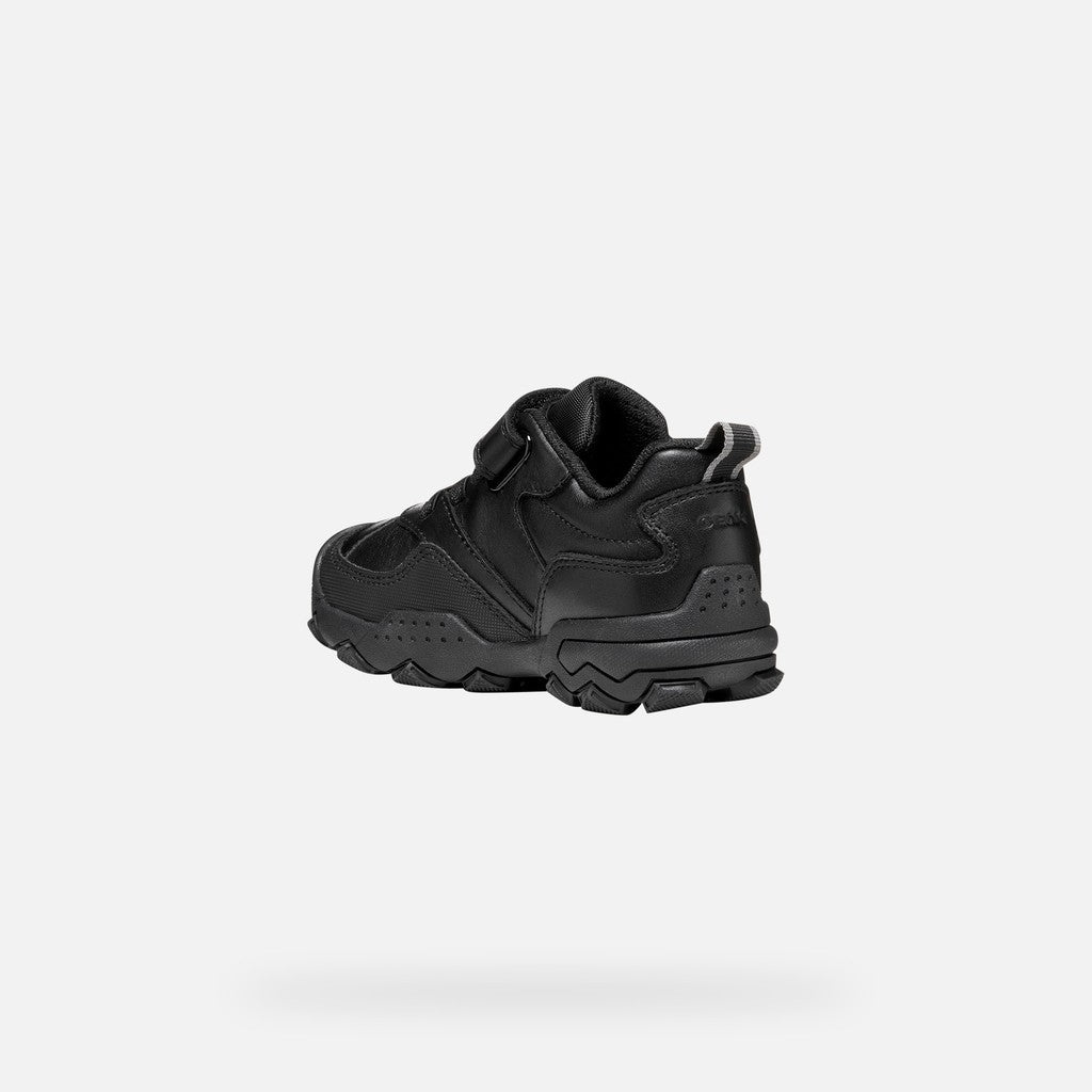 Geox Black Velcro Shoes J669VD