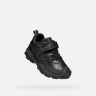 Geox Black Velcro Shoes J669VD