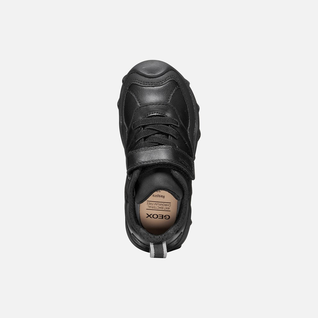 Geox Black Velcro Shoes J669VD