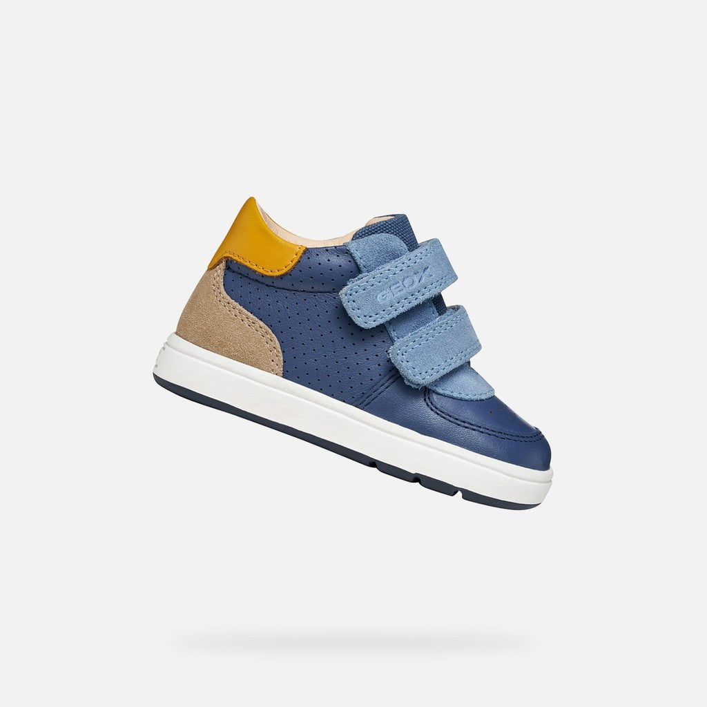 Geox Velcro Shoes Denim Blue Dark Sky B554DA