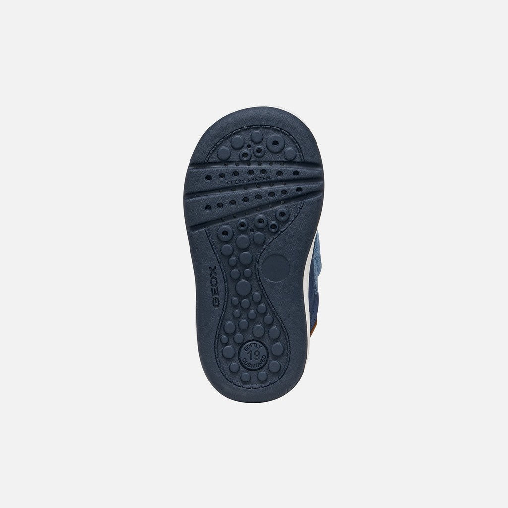 Geox Velcro Shoes Denim Blue Dark Sky B554DA