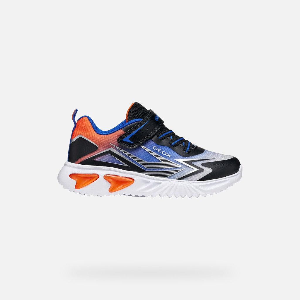 Geox Black Orange Boys Trainers J66DZB