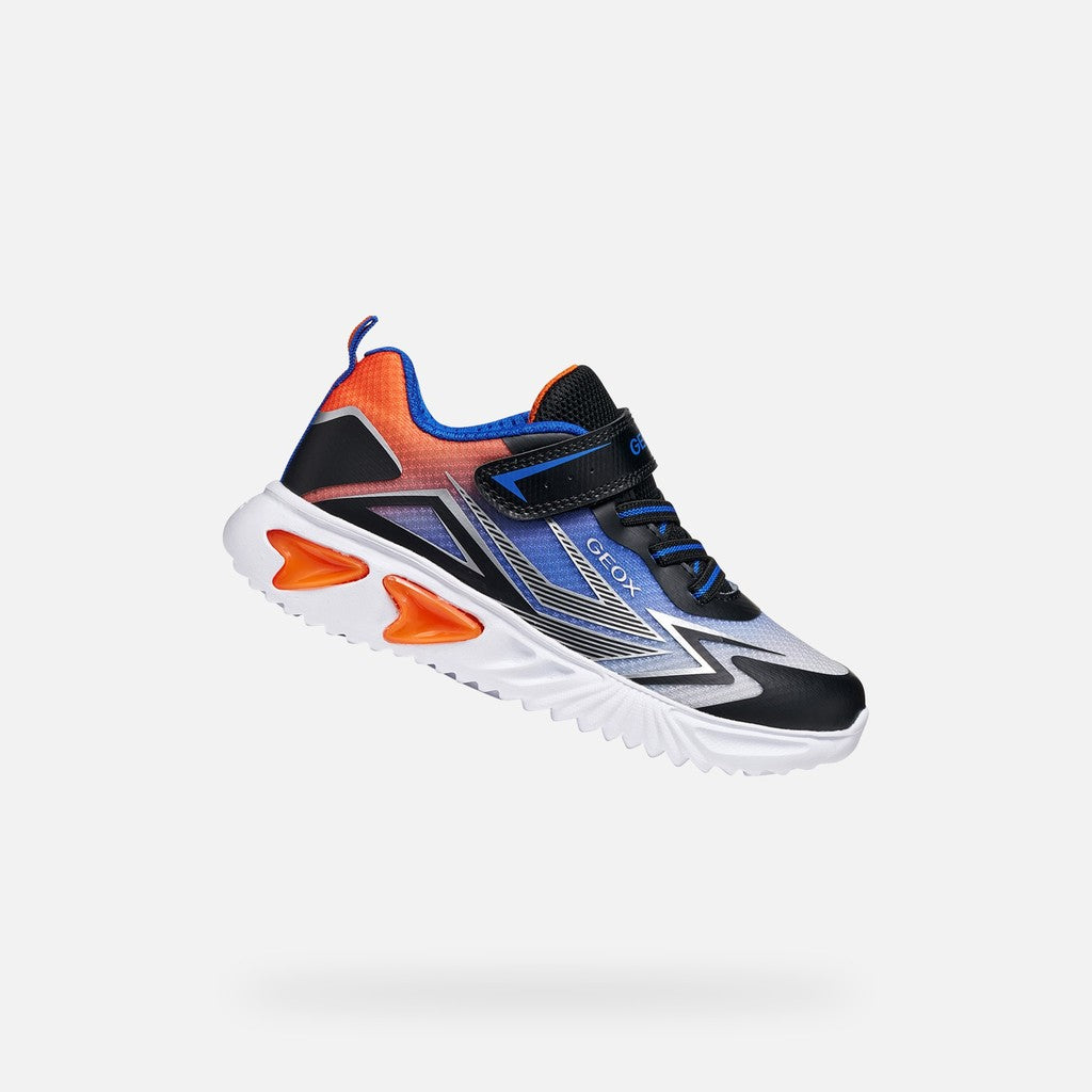 Geox Black Orange Boys Trainers J66DZB