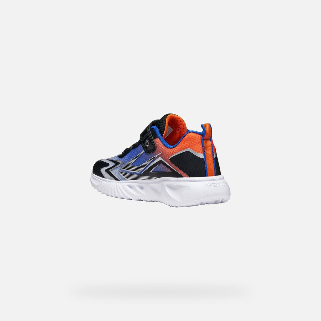 Geox Black Orange Boys Trainers J66DZB