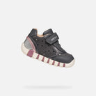 Geox Grey Girls Trainers B5658B