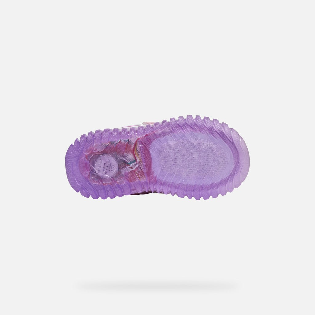 Geox Lightyloo Pink Hello Kitty Velcro Trainers B6661B