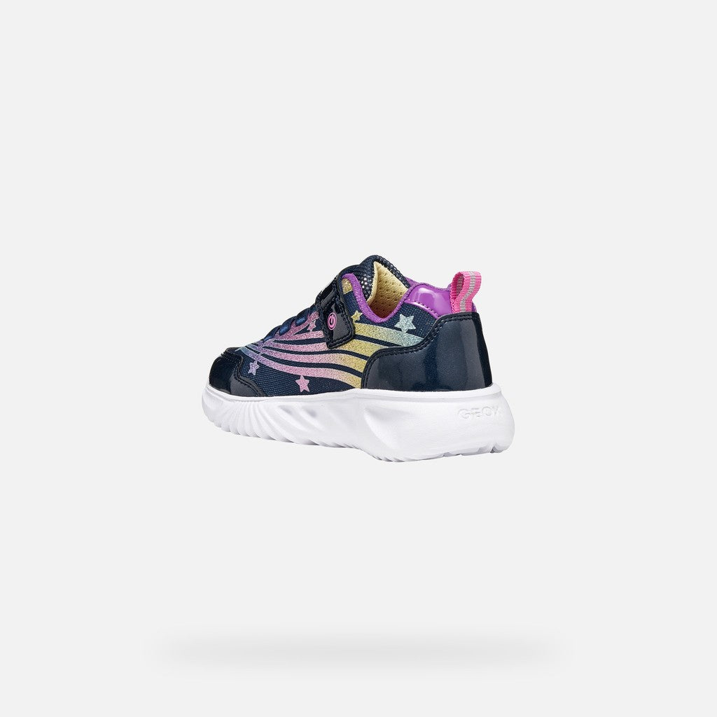 Geox Girls Navy Trainers J56E9B
