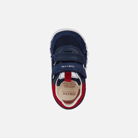 Geox Navy & Red Boys Lupidoo Shoe B3555C