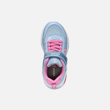 Load image into Gallery viewer, Geox Girls Light Up Trainers Sky Blue &amp; Pink J55E9B