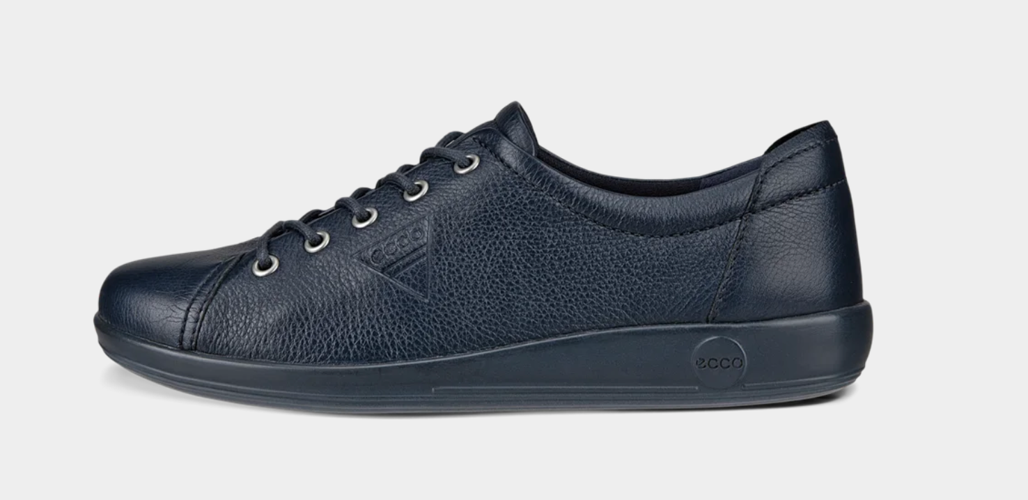 Ecco Soft Breathable Premium Leather Lace Up Ladies Shoes in