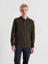 Load image into Gallery viewer, Farah Long Sleeve Polo Evergreen f4kfd034 357