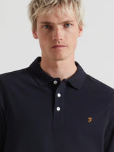 Load image into Gallery viewer, Farah Long Sleeve Polo Navy f4kfd034 412