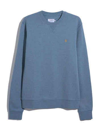 Farah Blue Crew Sweat F4KFD076 401