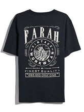Load image into Gallery viewer, Farah | Haise Graphic Back Print Tee in Navy | F4KFG012 412