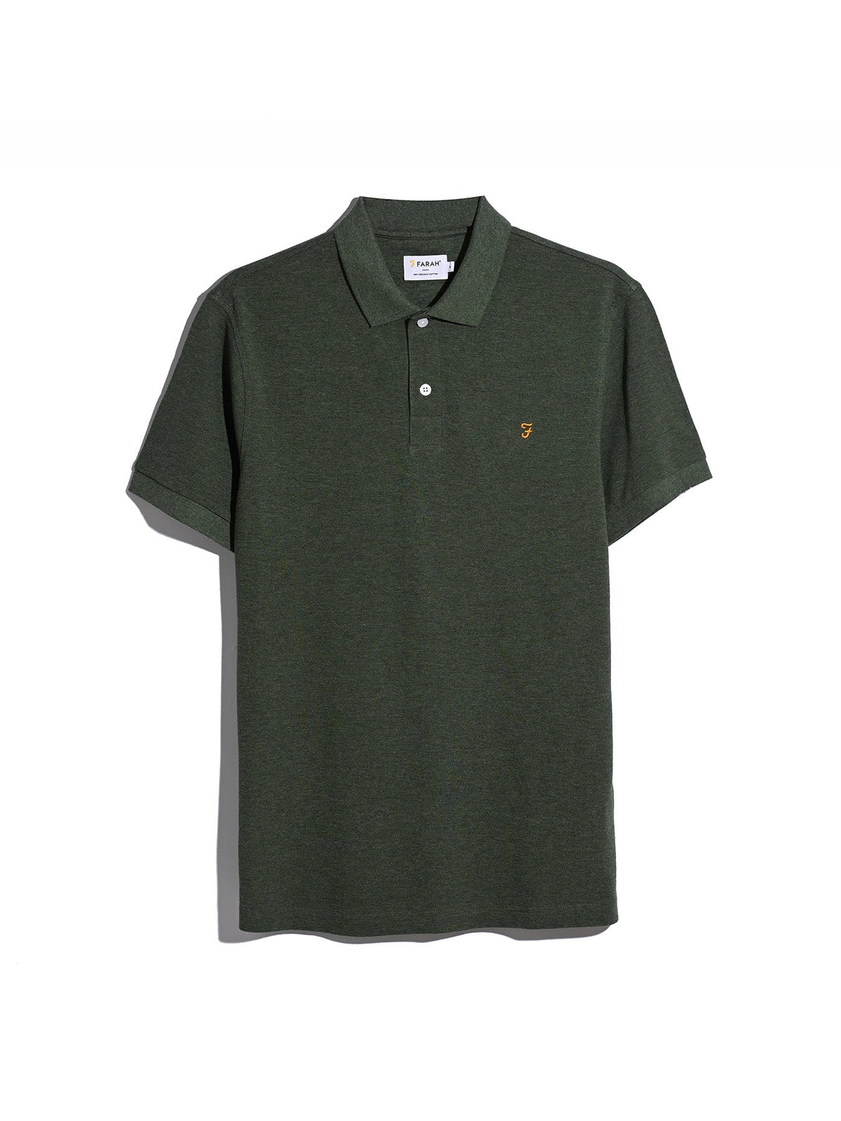 Farah Rosemary Green Marl Polo F4KFG014 315