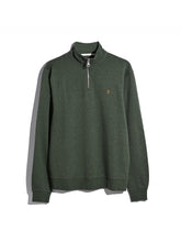 Load image into Gallery viewer, Farah Green Rosemary Marl Zip Sweat F4KFG056 315