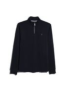 Farah Navy Zip Sweat F4KFG056 412