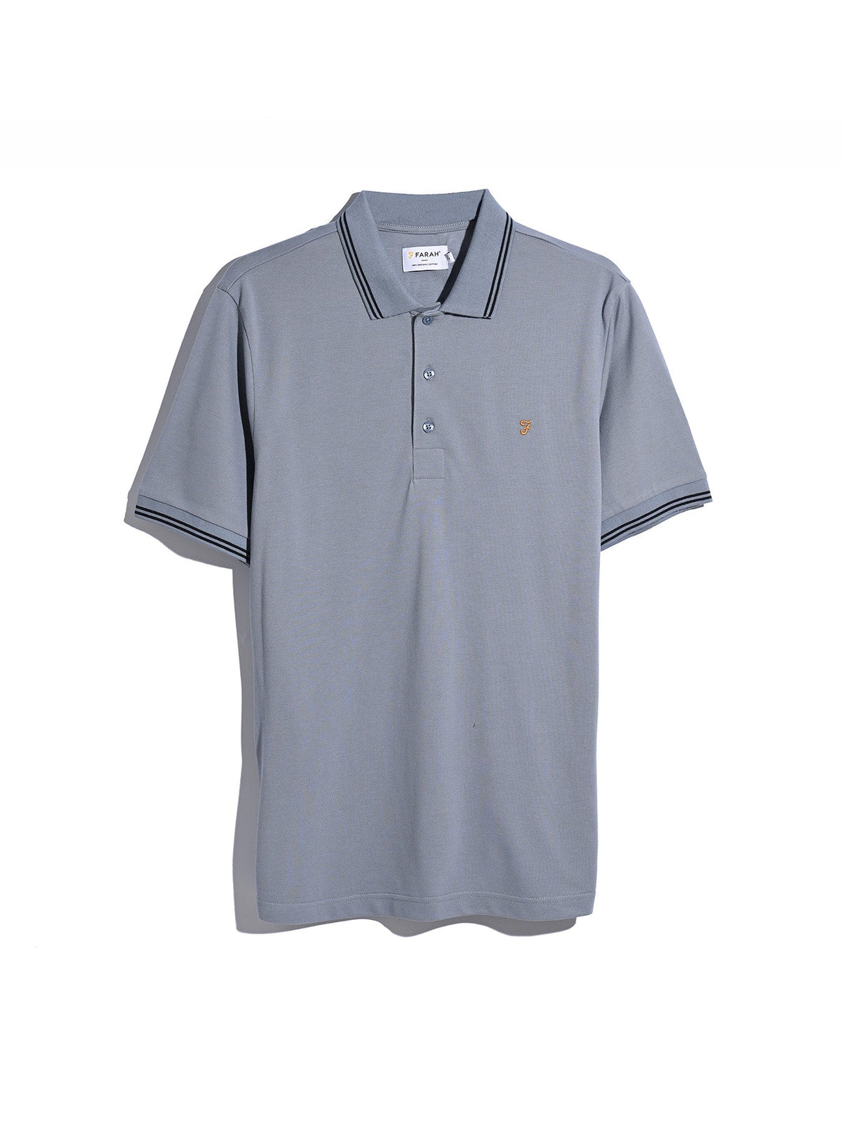 Farah Icelandic Blue Tipped Polo F4KFG057 926