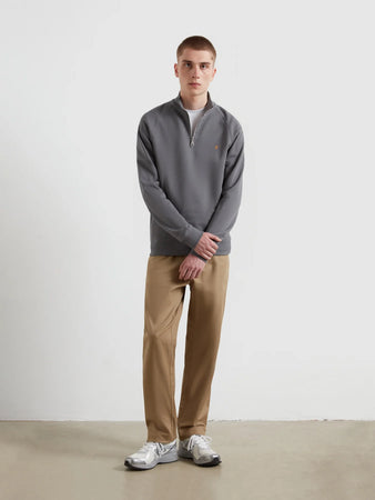 Farah Grey Zip Sweat f4ksb073 026