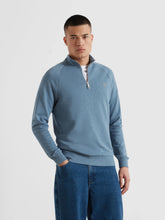 Load image into Gallery viewer, Farah Jim Blue Zip Sweat F4KSB073 401