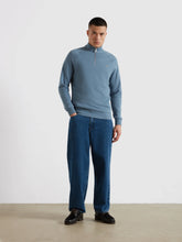 Load image into Gallery viewer, Farah Jim Blue Zip Sweat F4KSB073 401